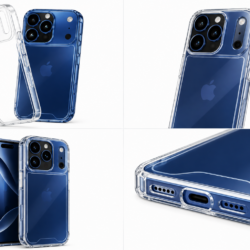 Coque transparente EllieTech pour iPhone 17 Pro Max avec protection renforcée