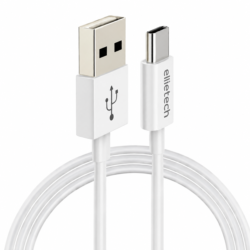Câble USB-A vers USB-C EllieTech 1 m blanc