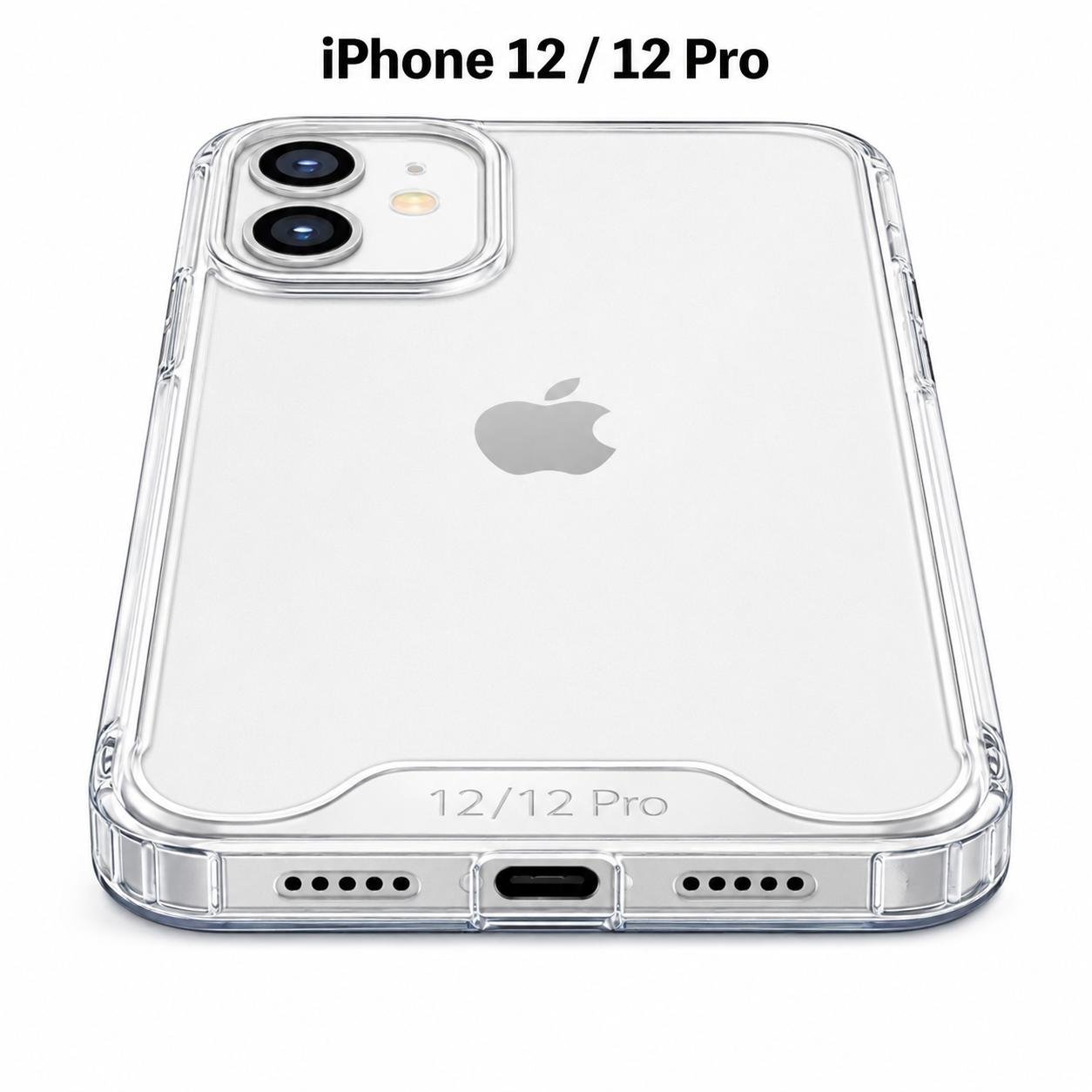 Coque Transparente pour iPhone 12 Pro Protection Antichoc Coque Transparente pour iPhone 12 Pro protection renforcée du bloc caméra.