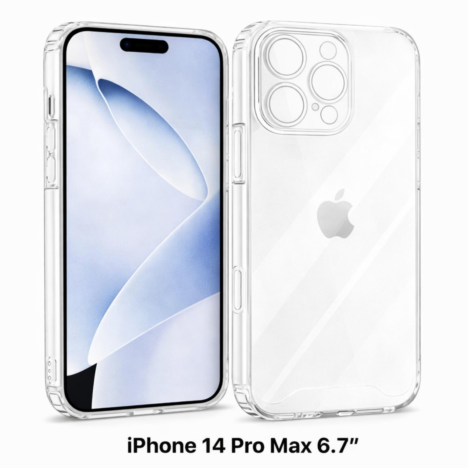 Coque Transparente pour iPhone 14 Pro Max Protection Antichoc Coque Transparente pour iPhone 14 Pro Max protection renforcée du bloc caméra.