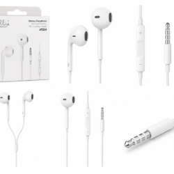 Écouteurs filaires EllieTech AT239 avec prise jack 3,5 mm et microphone intégré