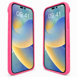 Coque Silicone Case iPhone 17 Air EllieTech rose – Protection antichoc en silicone souple avec intérieur microfibre.