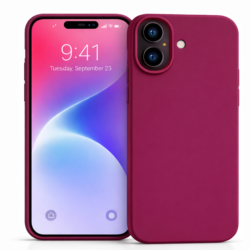 Coque Silicone Case Bordeaux pour iPhone 17 – Protection en silicone liquide premium EllieTech.