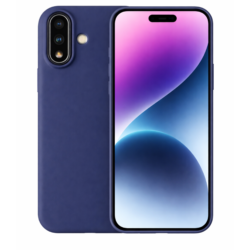 Coque Silicone Case Bleu Marine pour iPhone 17 – Protection en silicone liquide premium EllieTech.