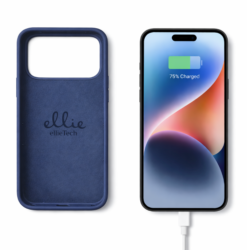 Coque Silicone Case Bleu Marine pour iPhone 17 Pro – Protection en silicone liquide premium EllieTech.