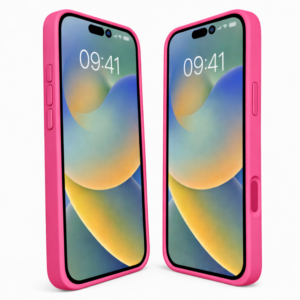 Coque Silicone Case rose pour iPhone 16 Pro Max avec finition mate, protection intégrale et design fin.